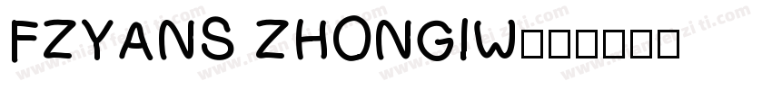 FZYANS ZHONGIW字体转换